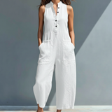 Cecília | Sleeveless Dress with Mandarin Collar