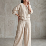 River™ | Layered Top and Wide Leg Pants Set
