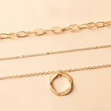 Beata – Gold necklace with delicate stone decorations