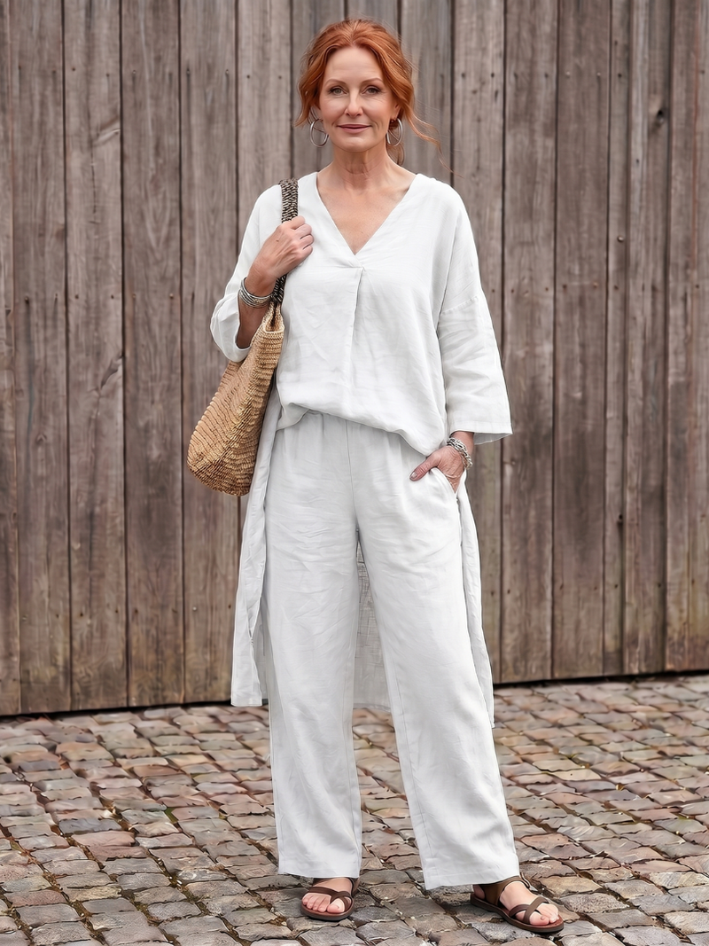 Onyx™ | Loose Tunic and Wide Leg Pants Set