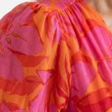 Willow™ | Floral Midi Dress with V-Neck and Puff Sleeves