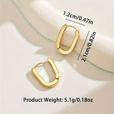 Alena - Chic Geometric Hoop Earrings