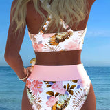 Marta™ | Contrast Floral Bikini Roos