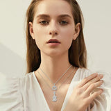 Initials Necklaces in Moissanite - Elegant Set