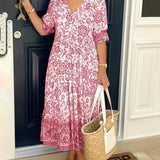 Keisha™ | Elegant V-neck Floral Print