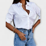 Jessica - Daily Blouse with V-Neck