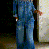 Rethabile | Sidonie | Combinazione in denim con spalle scoperte