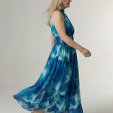 Sylin™ | Gathered Halter Midi Dress