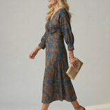 Lune™ | Natural Wrap Midi Dress