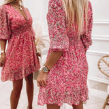 Tália | Elegant Floral Maxi Dress