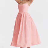Estela | Elegant Summer Corset Midi Dress