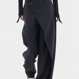 Oaklyn Straight Pants with Modern Draping