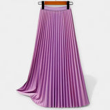 Satin Pleated Skirt