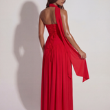 Strapless Long Dress with Slit