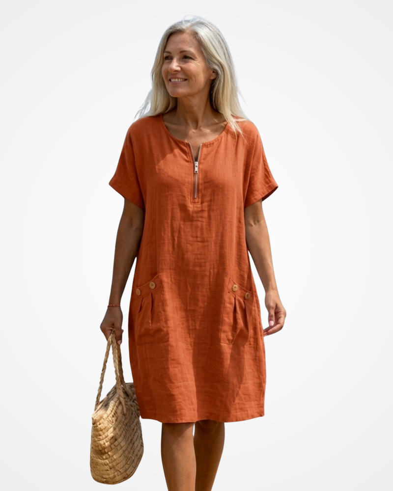 Patrícia | Maxi Dress with Front Closure