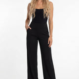 Elegant elastic waistband pants