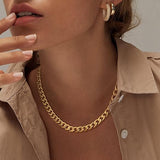 STAR | Chunky Cuban Link Gold Necklace