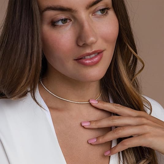 BARNA | Tennis Necklace Gold