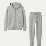 Light Gray Hoodie Set
