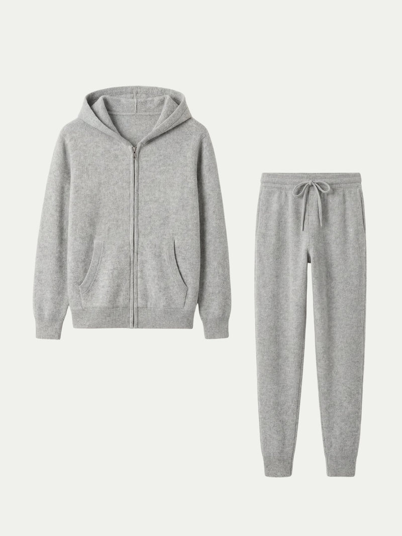 Light Gray Hoodie Set