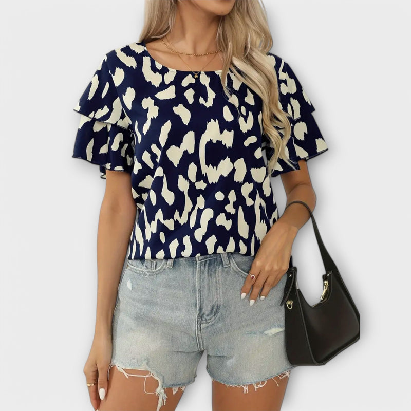 Evelyn - Daily Blouse with Round Neck