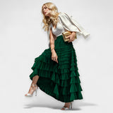 Elegant skirts with decorative tulle detail