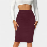 High Waist Office Skirt