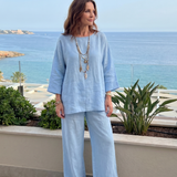Prue™ | Loose Tunic and Wide Leg Pants Set