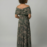 Calen™ | Flowing Midi Dresses with Off-the-Shoulder Design