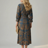 Lune™ | Natural Wrap Midi Dress