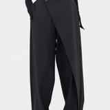 Oaklyn Straight Pants with Modern Draping