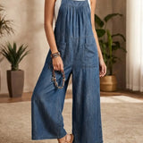 Solmira™ | Loose Denim Jumpsuit with Straps