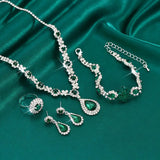 ADRIANA | White Gold Jewelry Set