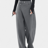 Oaklyn Straight Pants with Modern Draping