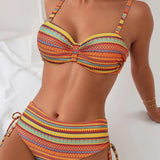 Rosa™ | Striped Print Two-Piece Bikini