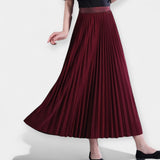 Satin Pleated Skirt