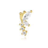 Eva-Marie – Elegant gold earrings with a fluid design.