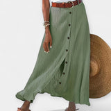 Semi-transparent skirt with opening