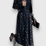 Colorful Polka Dot Skirt
