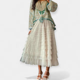 Elegant skirts with decorative tulle detail