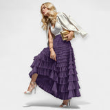 Elegant skirts with decorative tulle detail
