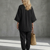 Georgiana™ | Tunic with V-neck and Gathered Pants