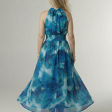 Sylin™ | Gathered Halter Midi Dress