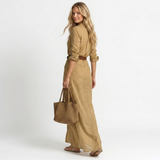 Cristina - Long dress with a low neckline