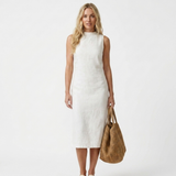 Lídia - Midi Dress in Ribbed Fabric