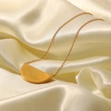 Eleonora – Gold Necklace with Large Pendant