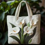 Handcrafted Quilted Bag with White Shell