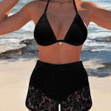 Sofía™ | Elegant Smooth Lace Bikini