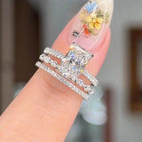 Jaily 3-Piece Wedding Ring Set