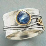 Gertrude - Meditation Ring with Czech Gems